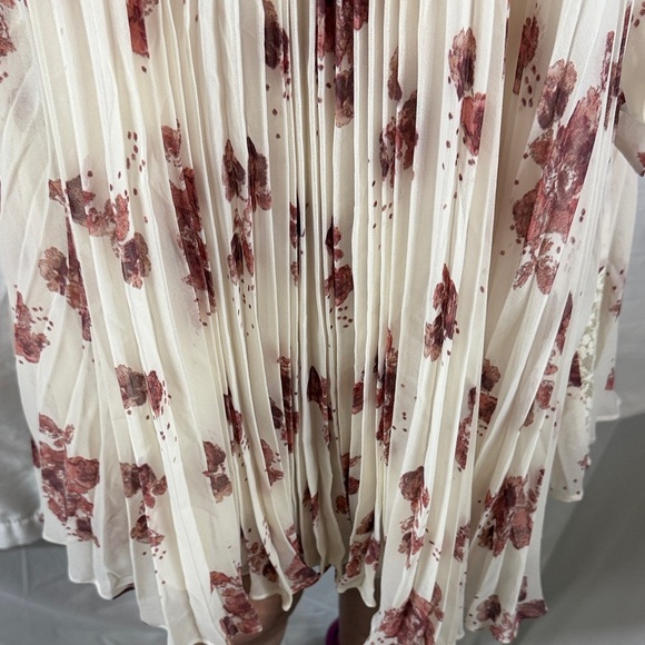 Free People Cream and Pink Floral Mini Dress - Picture 4 of 9